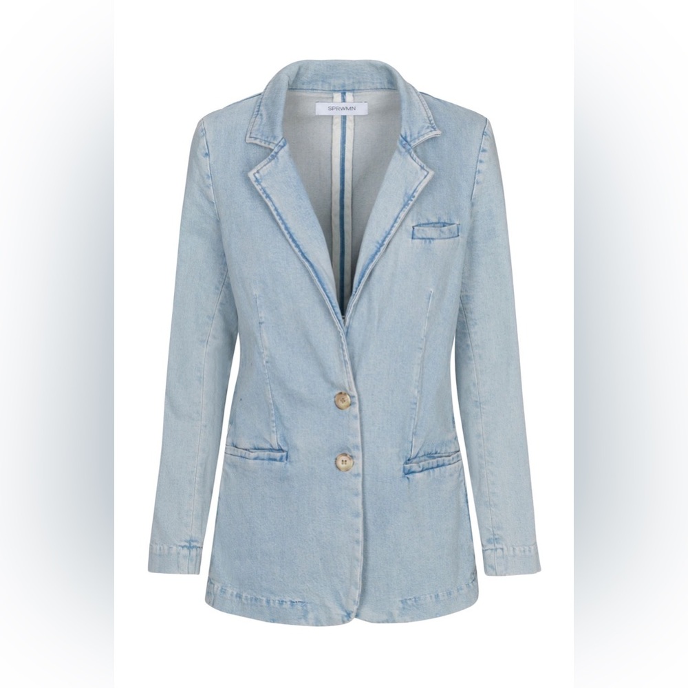 SPRWMN Oversized Denim Blazer Jacket, Size M